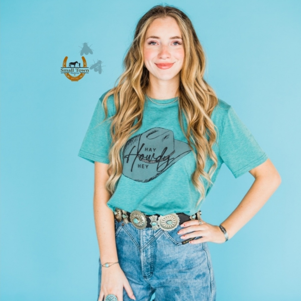 Hay Howdy Hey Bling Tee
